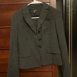 Ann Taylor Grey Blazer Size OP